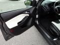 Arctic White Leather 2012 Ford Focus SEL 5-Door Door Panel