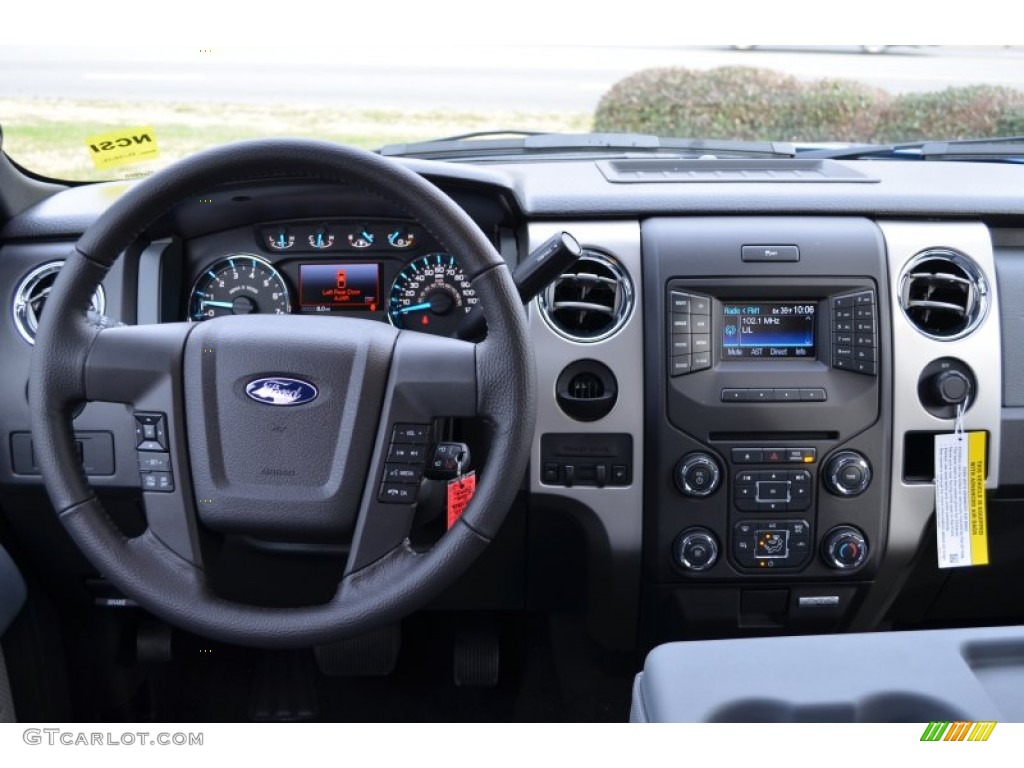 2013 Ford F150 XLT SuperCab Steel Gray Dashboard Photo #75236820