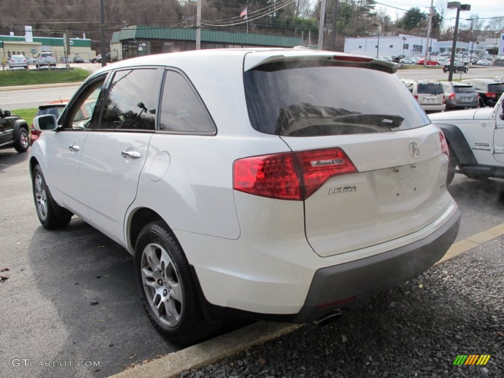 2007 MDX  - Aspen White Pearl / Parchment photo #8