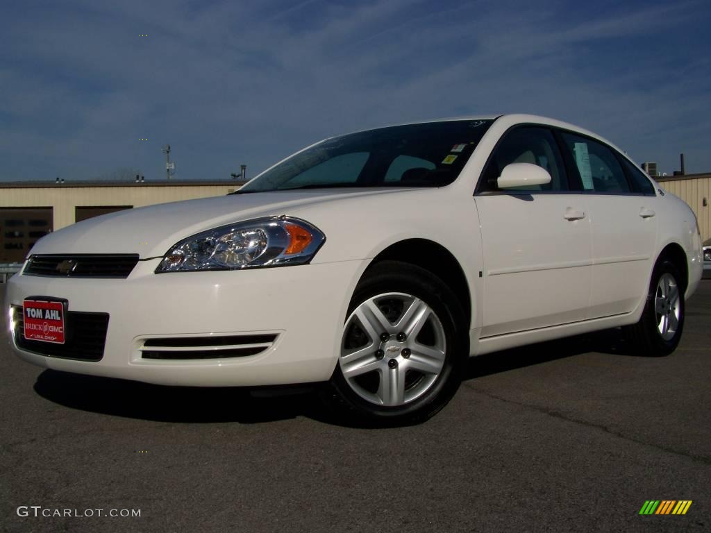 2008 Impala LS - White / Neutral Beige photo #1
