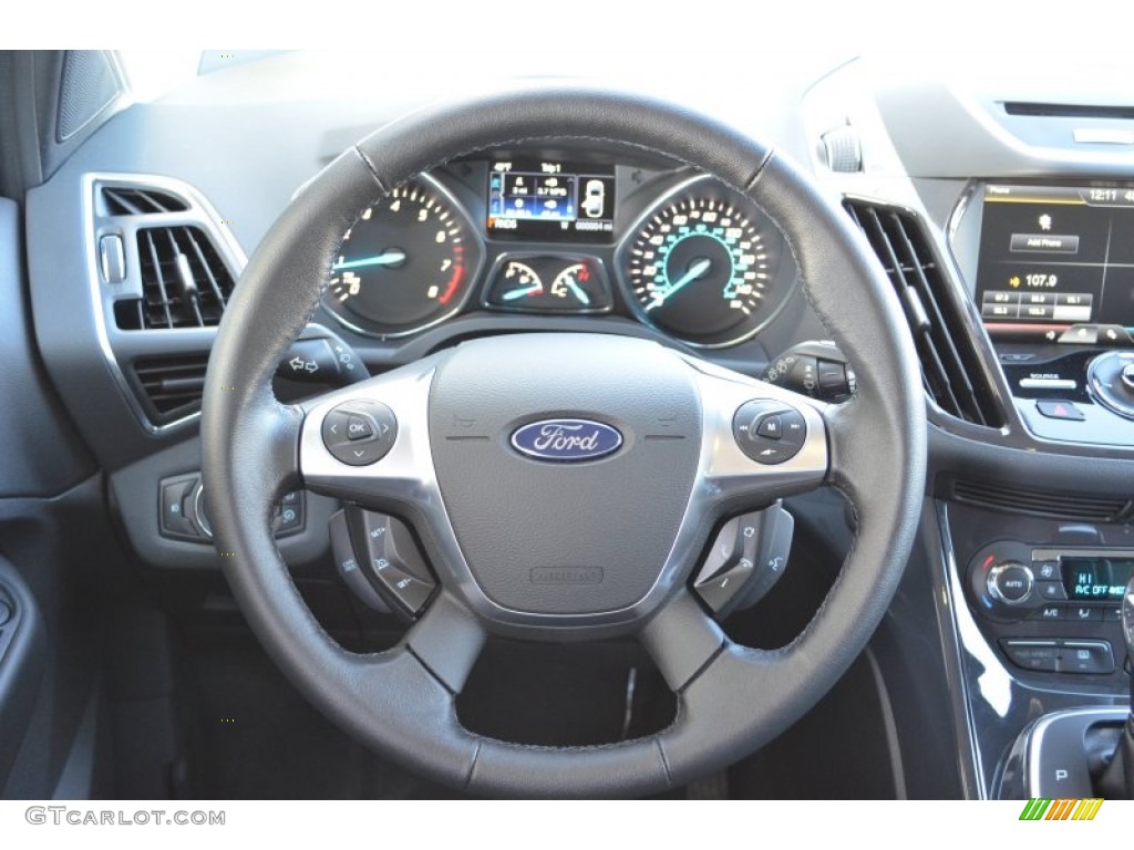 2013 Escape Titanium 2.0L EcoBoost - White Platinum Metallic Tri-Coat / Charcoal Black photo #25