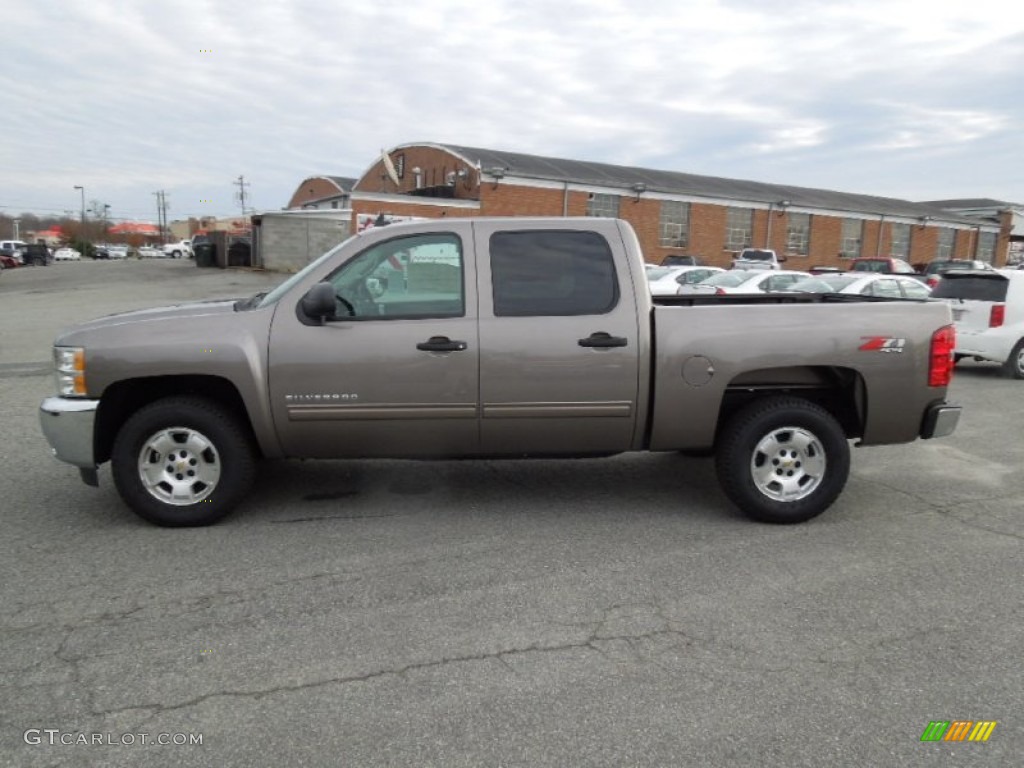 2012 Silverado 1500 LT Crew Cab 4x4 - Mocha Steel Metallic / Ebony photo #3