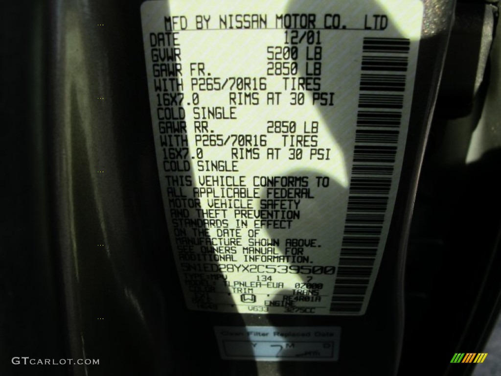 2002 Xterra SE V6 4x4 - Gold Rush Metallic / Sage photo #27