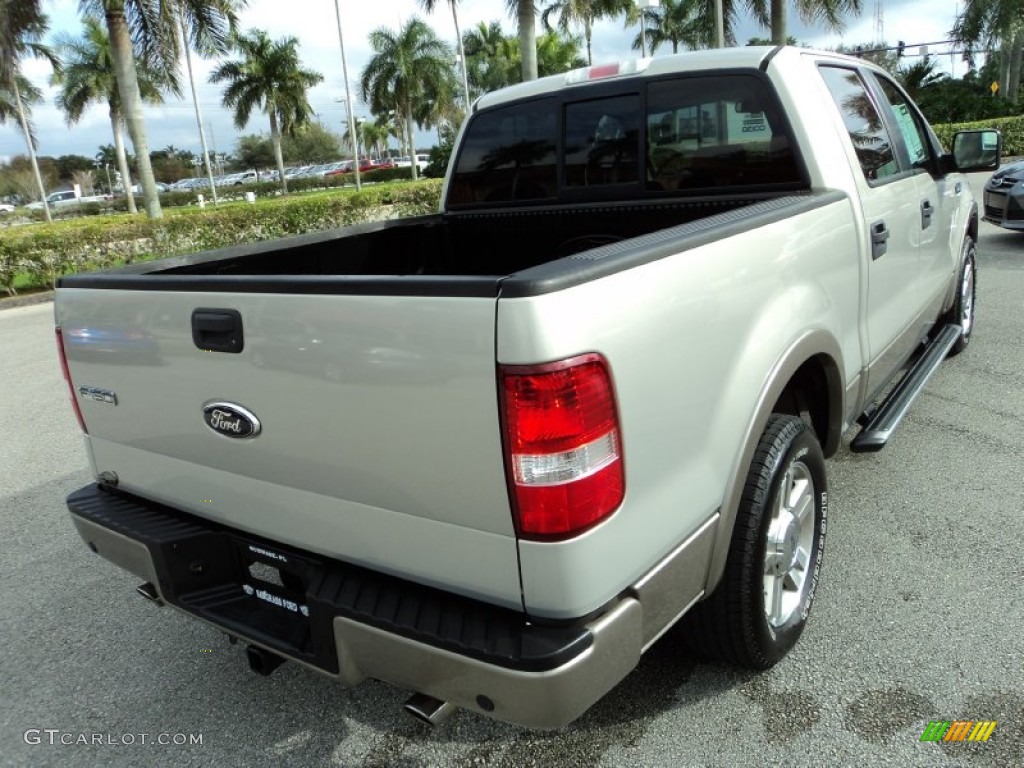 2006 F150 Lariat SuperCrew - Smokestone Metallic / Tan photo #6