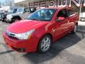 2008 Vermillion Red Ford Focus SES Coupe  photo #2