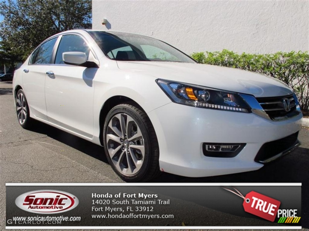 2013 Accord Sport Sedan - White Orchid Pearl / Black photo #1