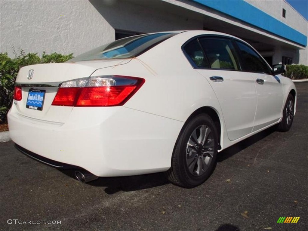 2013 Accord LX Sedan - White Orchid Pearl / Ivory photo #3
