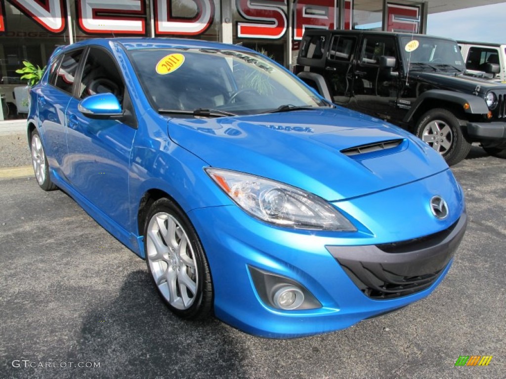 Celestial Blue Mica 2011 Mazda MAZDA3 MAZDASPEED3 Exterior Photo #75239365