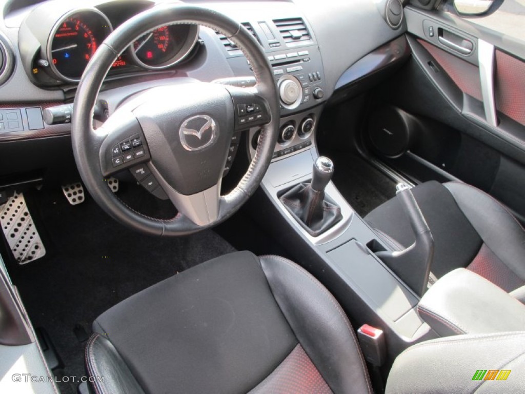 Black/Red Interior 2011 Mazda MAZDA3 MAZDASPEED3 Photo #75239431
