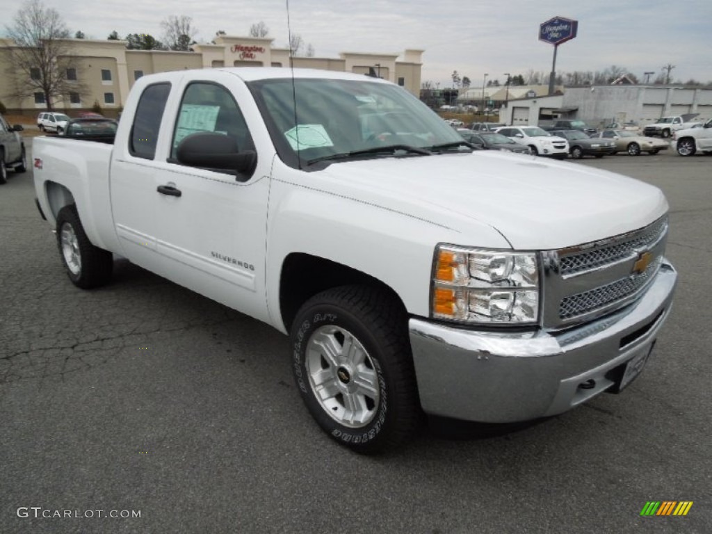 2013 Silverado 1500 LT Extended Cab 4x4 - Summit White / Ebony photo #1