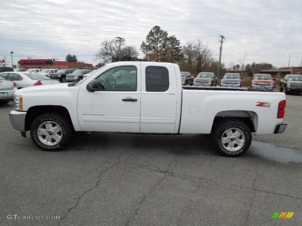 2013 Silverado 1500 LT Extended Cab 4x4 - Summit White / Ebony photo #3