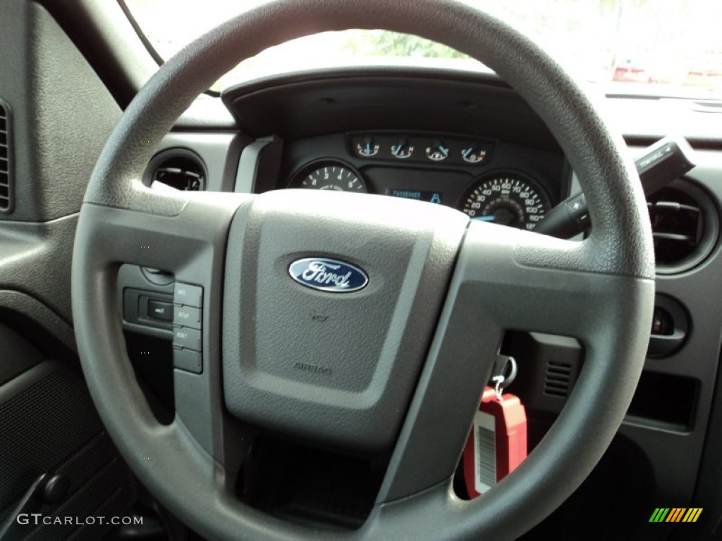 2011 F150 XL SuperCab - Ingot Silver Metallic / Steel Gray photo #24