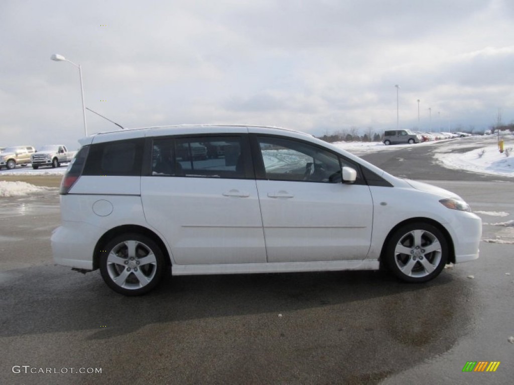 2007 MAZDA5 Grand Touring - Whitewater Pearl Mica / Espresso Brown photo #4