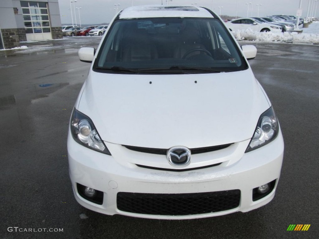 2007 MAZDA5 Grand Touring - Whitewater Pearl Mica / Espresso Brown photo #18