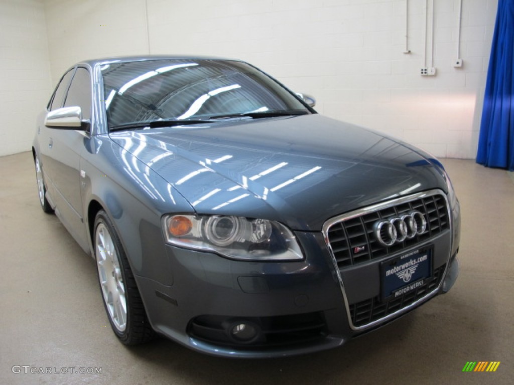 2006 S4 4.2 quattro Sedan - Dolphin Grey Metallic / Black photo #1