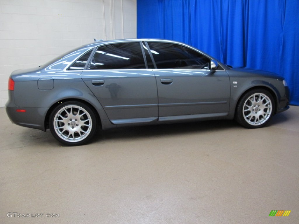 2006 S4 4.2 quattro Sedan - Dolphin Grey Metallic / Black photo #8