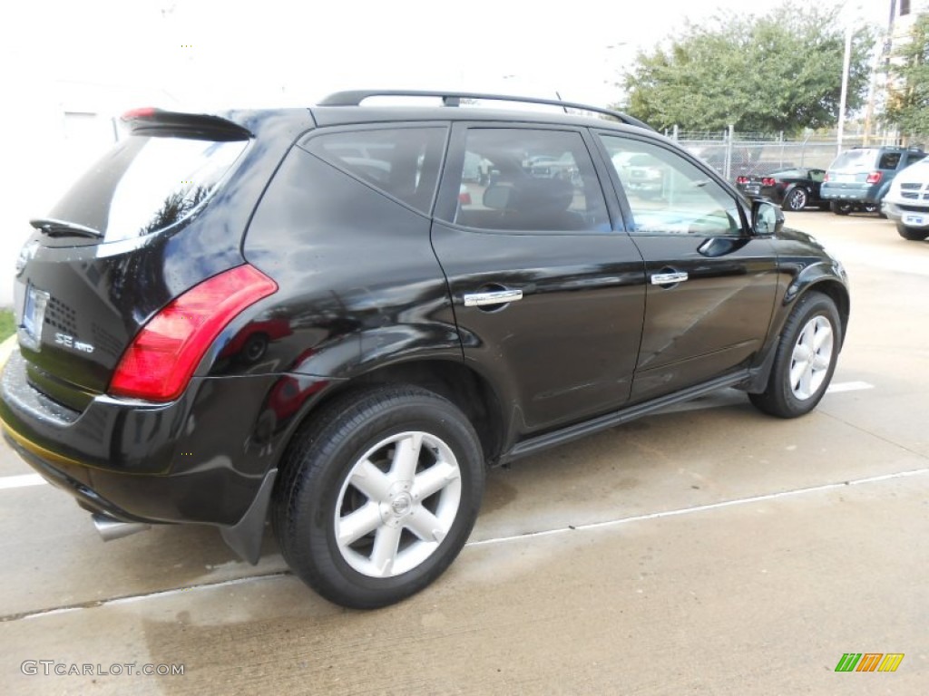 2005 Murano SE AWD - Super Black / Cabernet photo #7