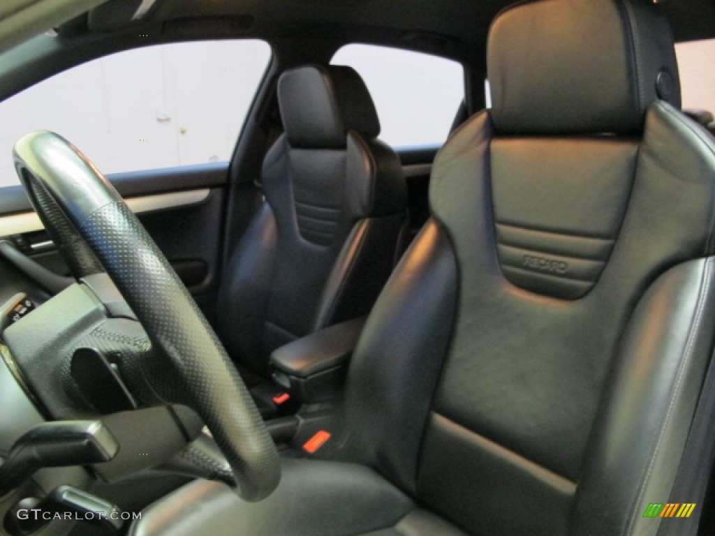 Black Interior 2006 Audi S4 4.2 quattro Sedan Photo #75242355