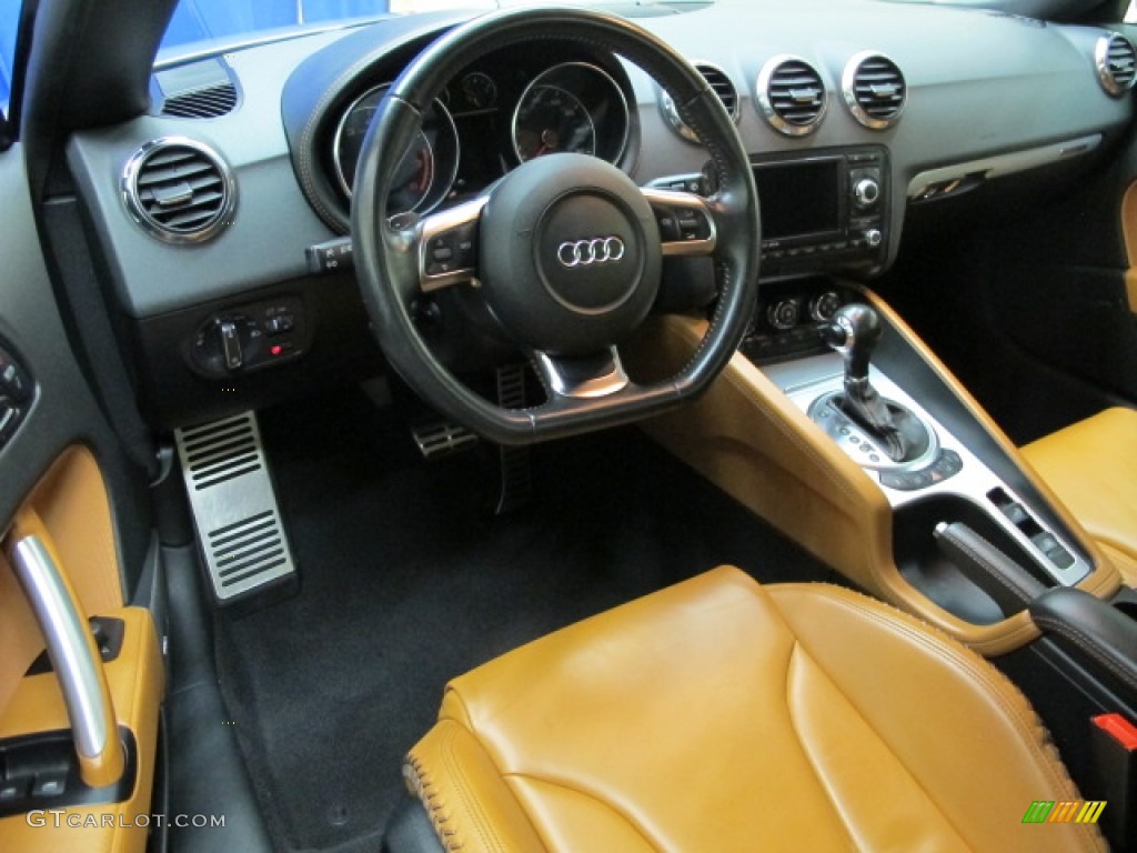 Madras Brown Interior 2008 Audi TT 3.2 quattro Roadster Photo #75242967