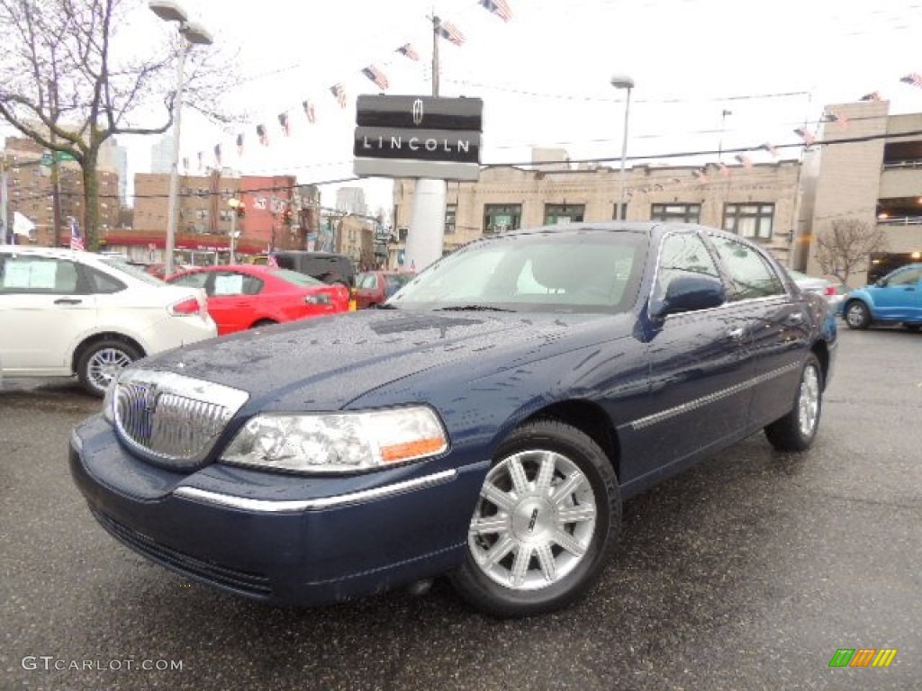 Dark Blue Pearl Metallic Lincoln Town Car