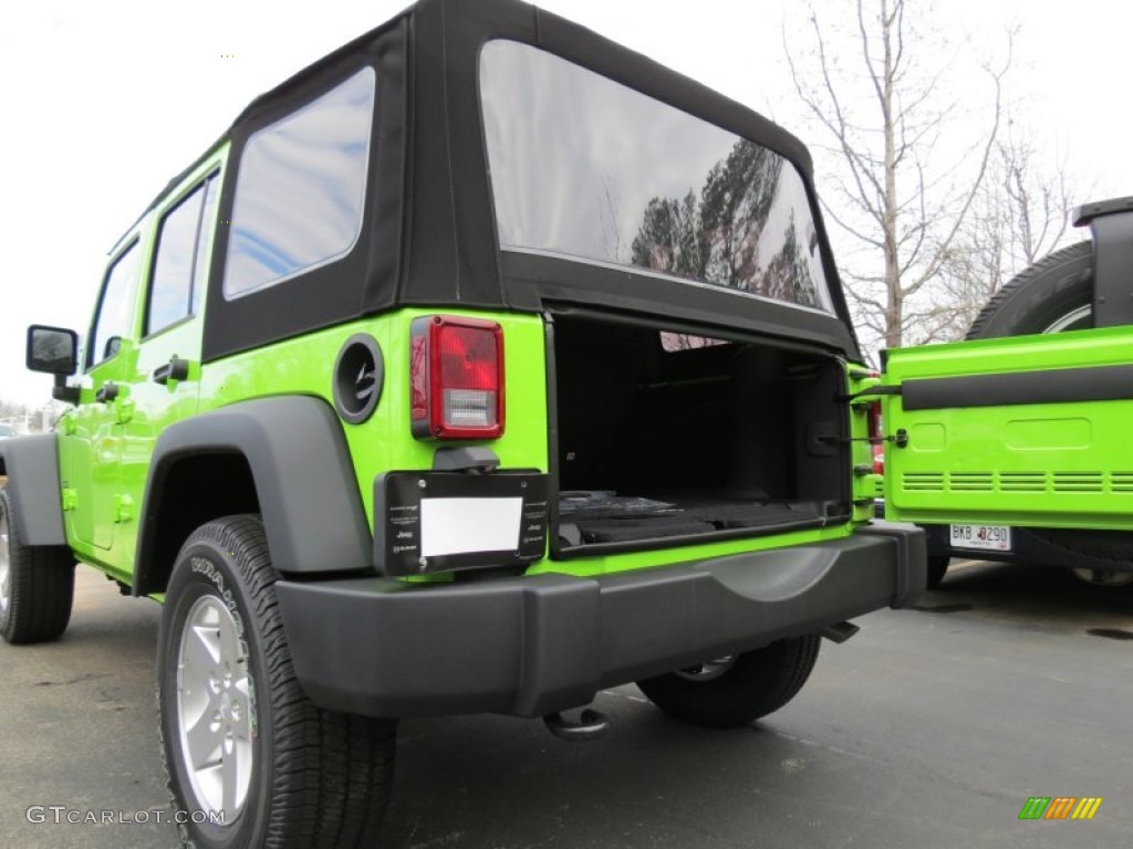 2013 Wrangler Unlimited Sport S 4x4 - Gecko Green Pearl / Black photo #10