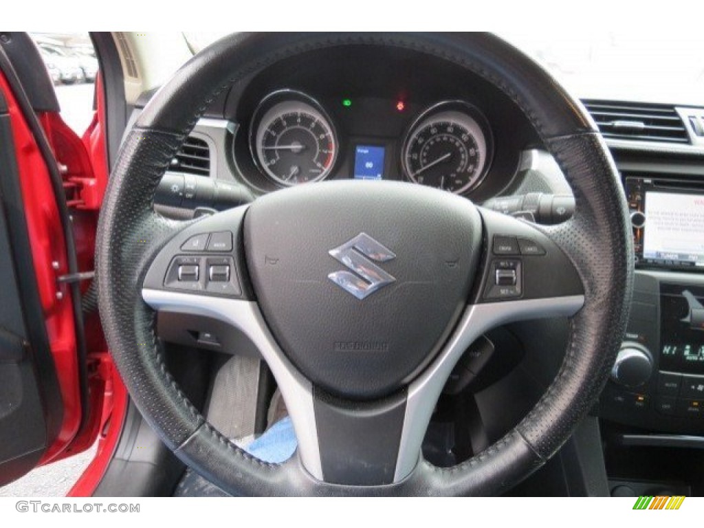 2011 Suzuki Kizashi GTS Black Steering Wheel Photo #75246545