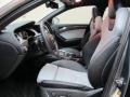 Black/Spectral Silver Front Seat Photo for 2012 Audi S4 #75247182