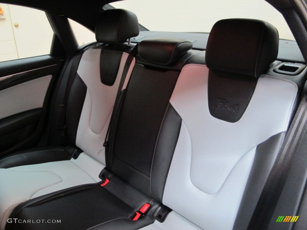 Black/Spectral Silver Interior 2012 Audi S4 3.0T quattro Sedan Photo #75247240