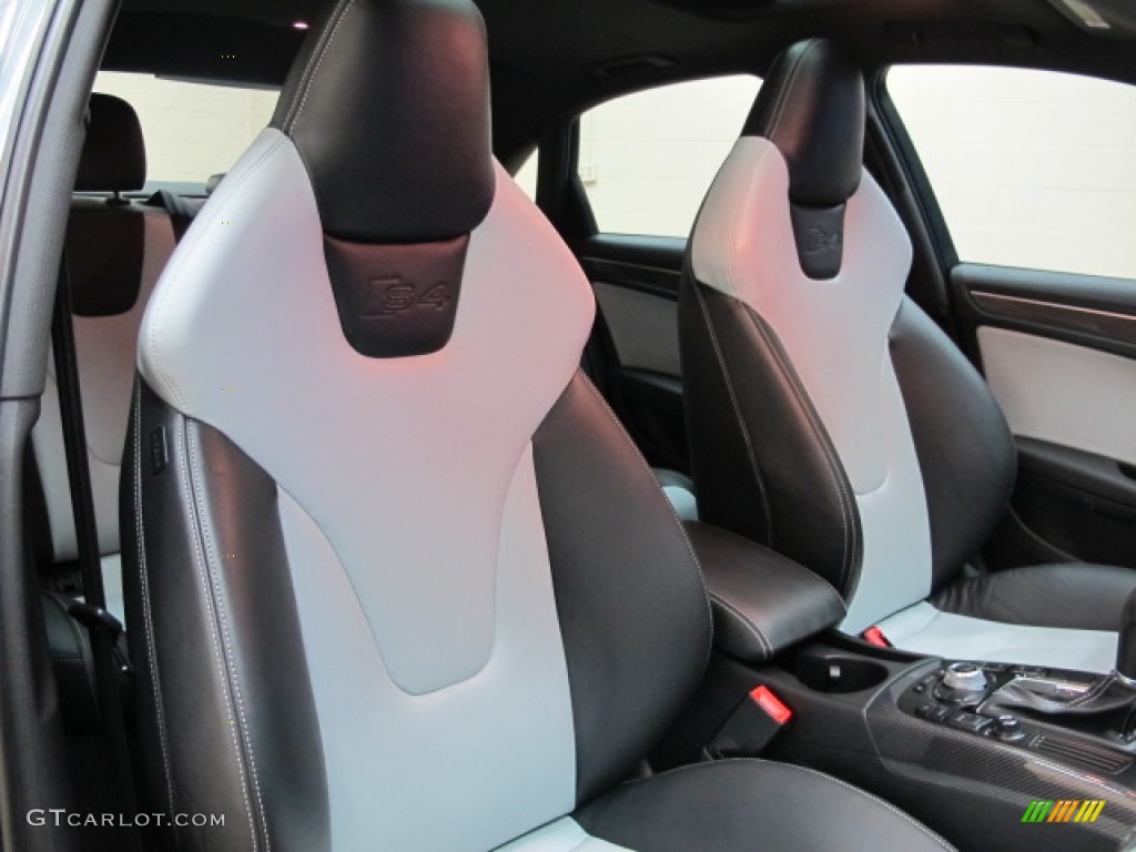 Black/Spectral Silver Interior 2012 Audi S4 3.0T quattro Sedan Photo #75247320