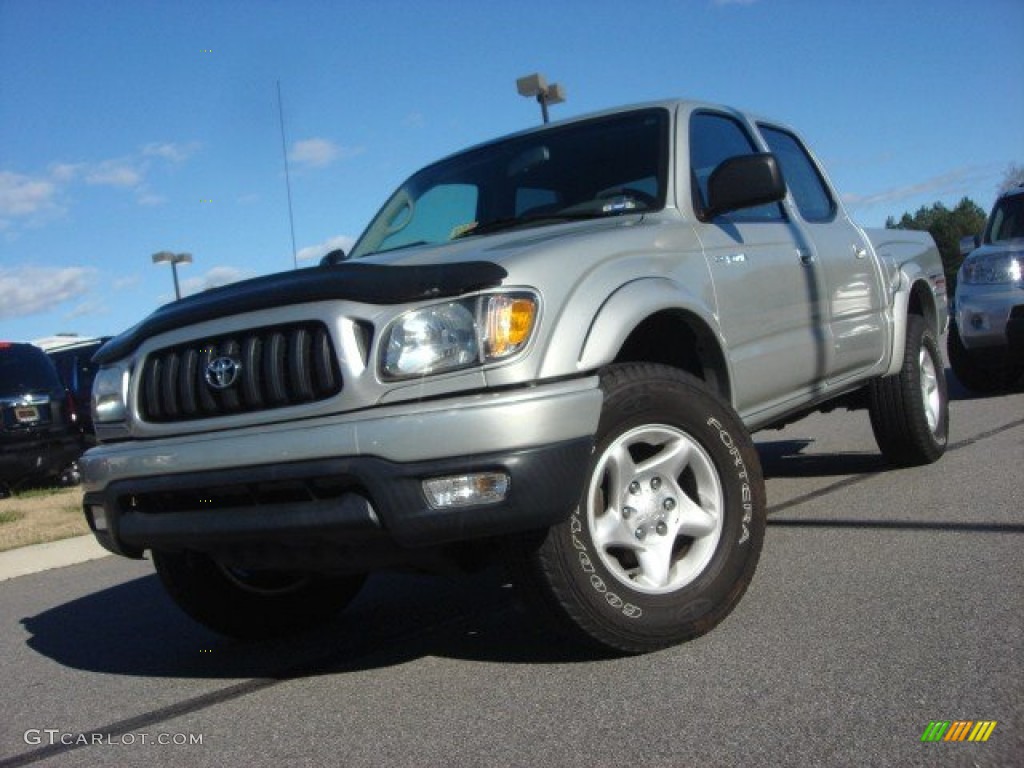 2004 Tacoma V6 TRD Double Cab 4x4 - Lunar Mist Metallic / Charcoal photo #1
