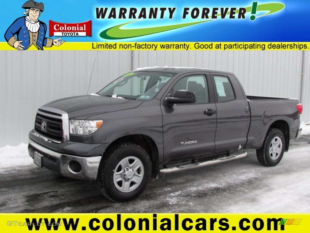 2011 Tundra Double Cab 4x4 - Magnetic Gray Metallic / Graphite Gray photo #1