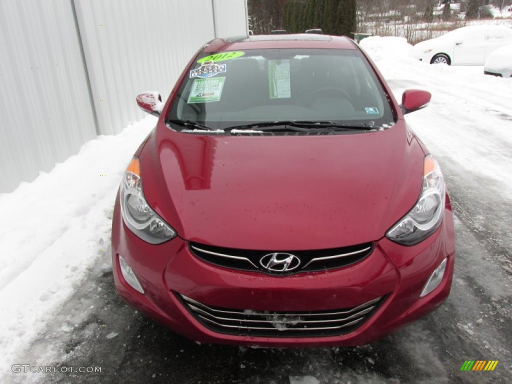 2012 Elantra Limited - Red Allure / Black photo #4