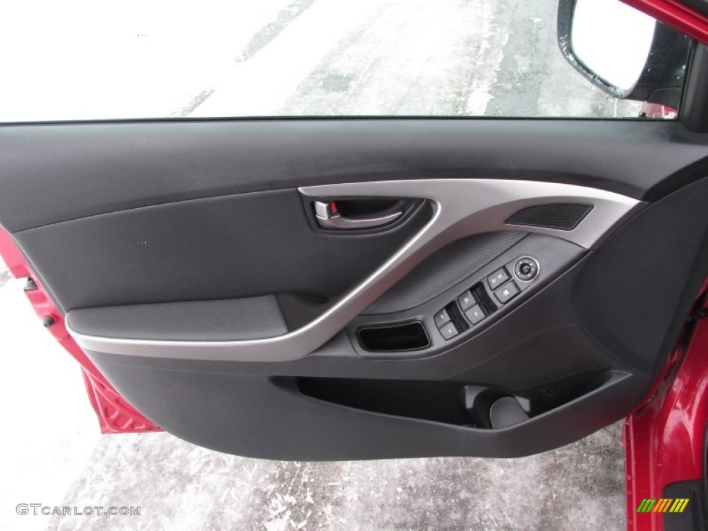 2012 Elantra Limited - Red Allure / Black photo #9