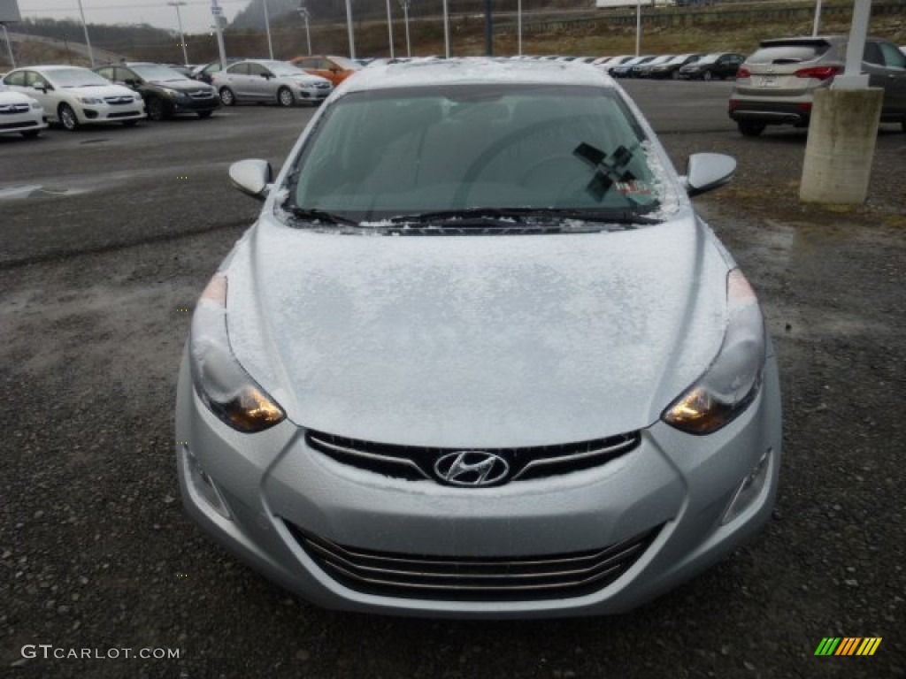 2012 Elantra Limited - Shimmering Silver / Gray photo #2