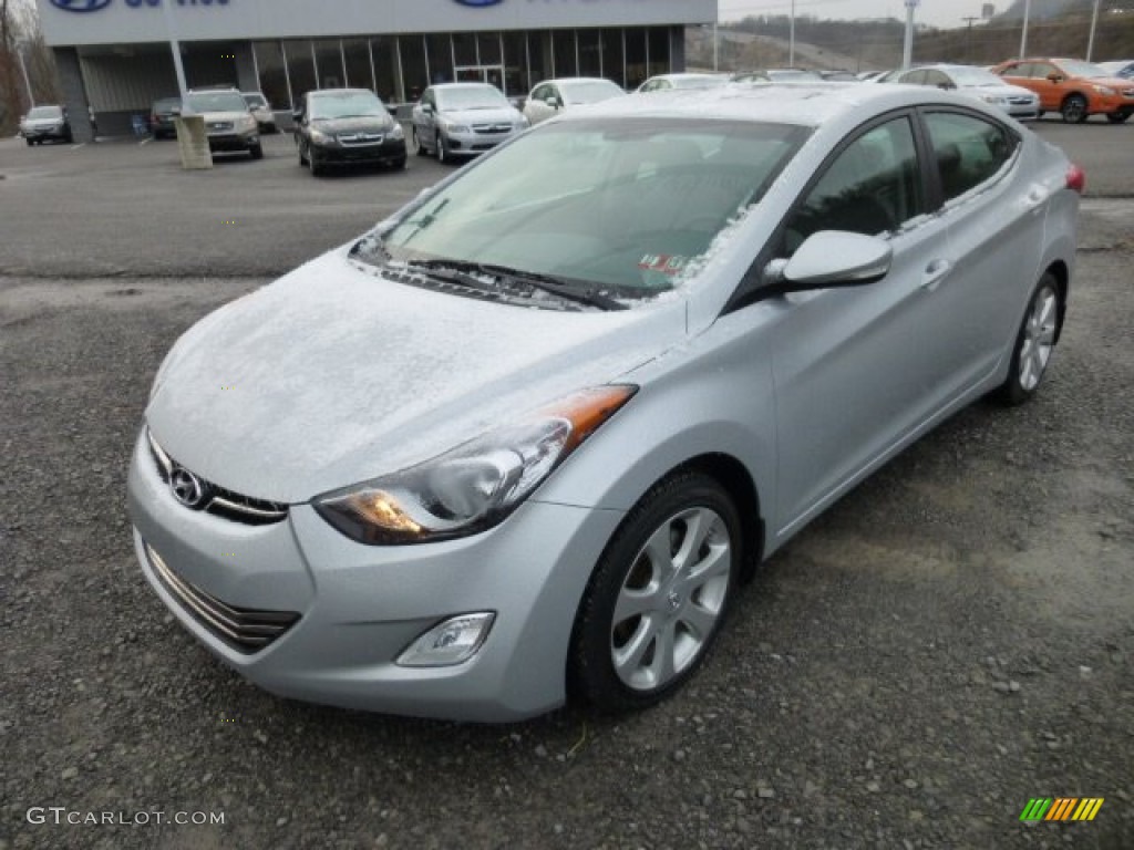2012 Elantra Limited - Shimmering Silver / Gray photo #3