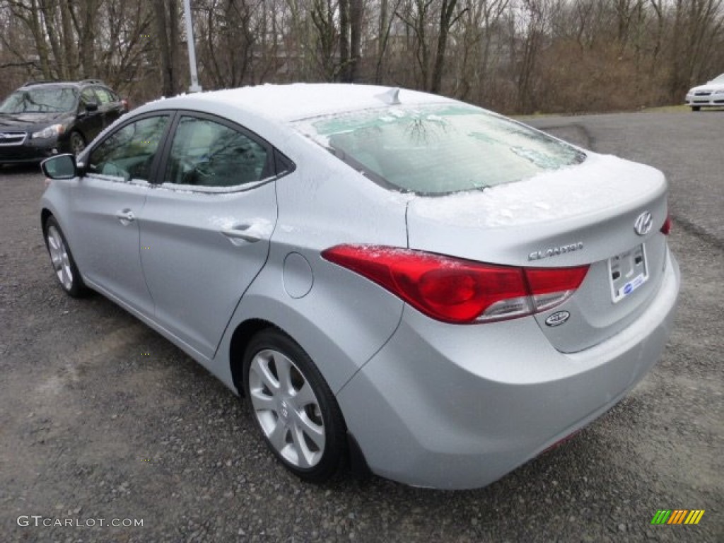 2012 Elantra Limited - Shimmering Silver / Gray photo #5