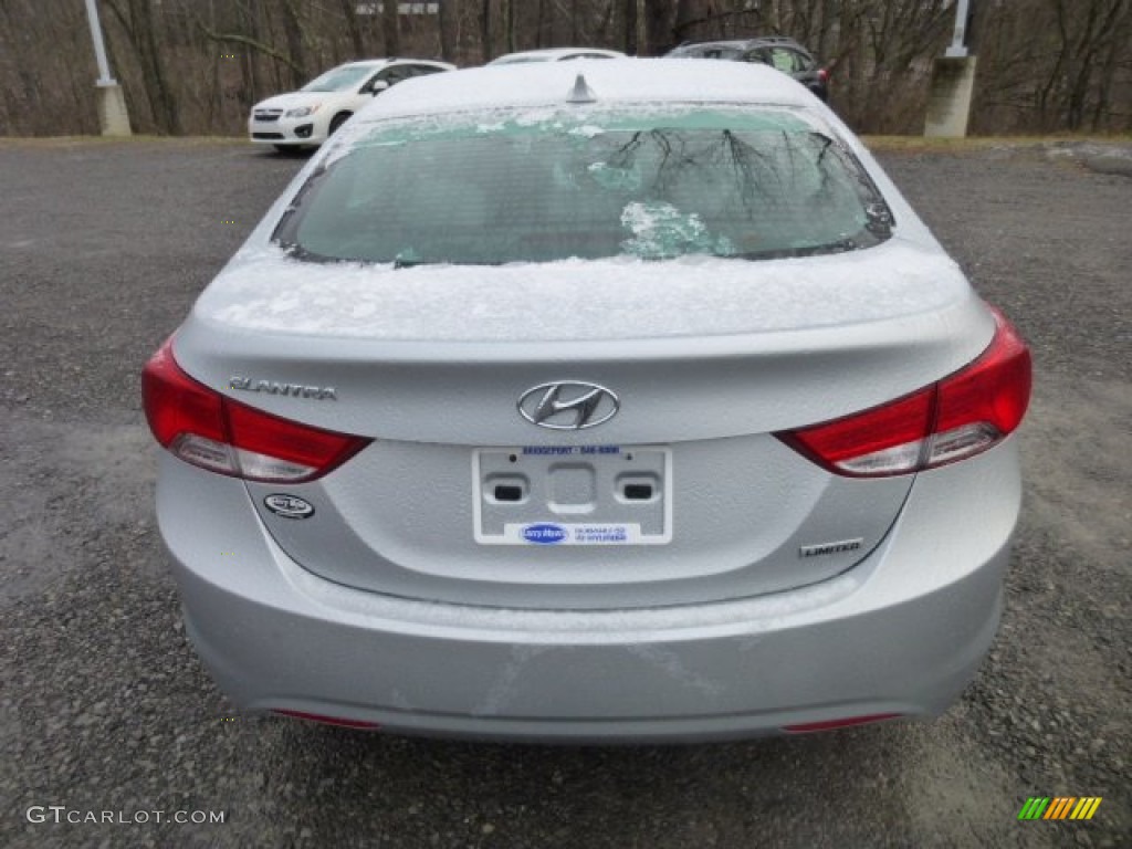 2012 Elantra Limited - Shimmering Silver / Gray photo #6