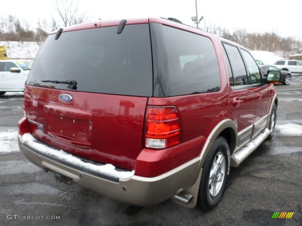 2004 Expedition Eddie Bauer 4x4 - Redfire Metallic / Medium Parchment photo #2