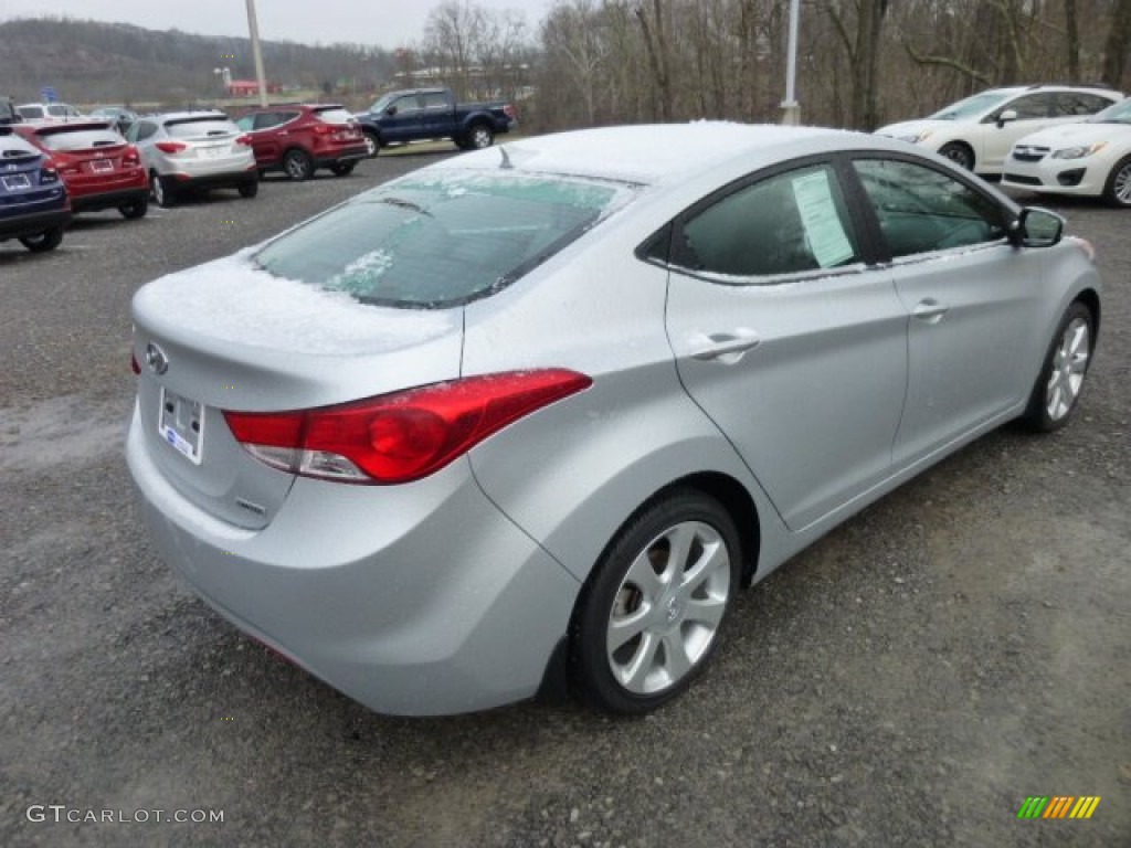 2012 Elantra Limited - Shimmering Silver / Gray photo #7