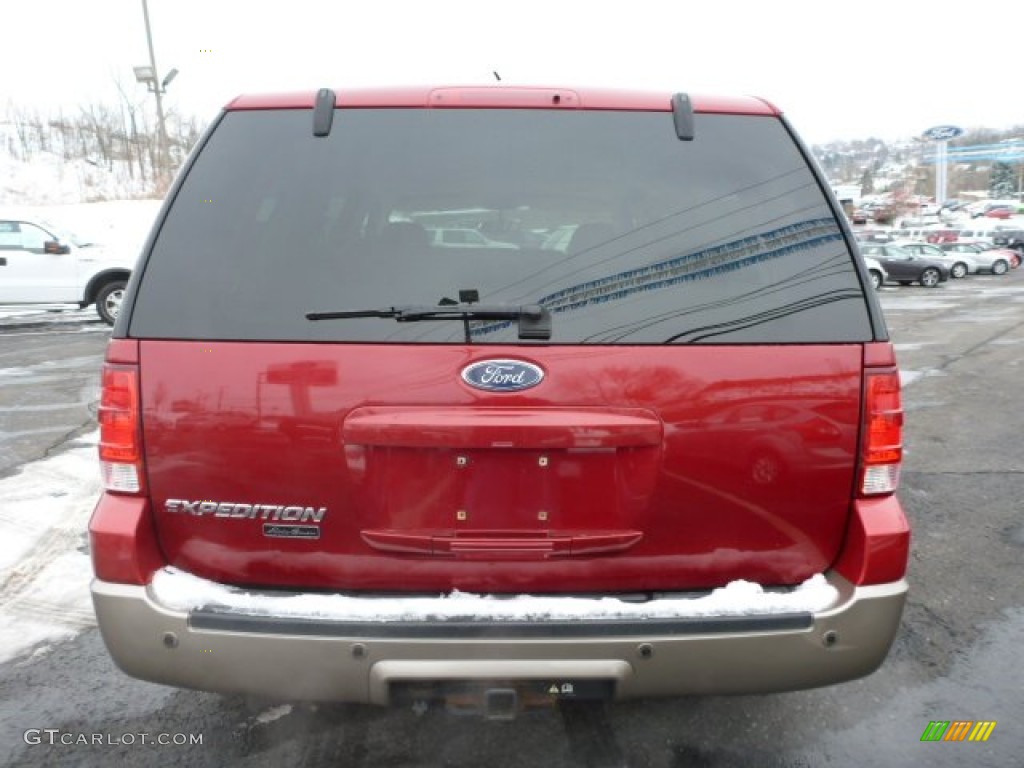 2004 Expedition Eddie Bauer 4x4 - Redfire Metallic / Medium Parchment photo #3