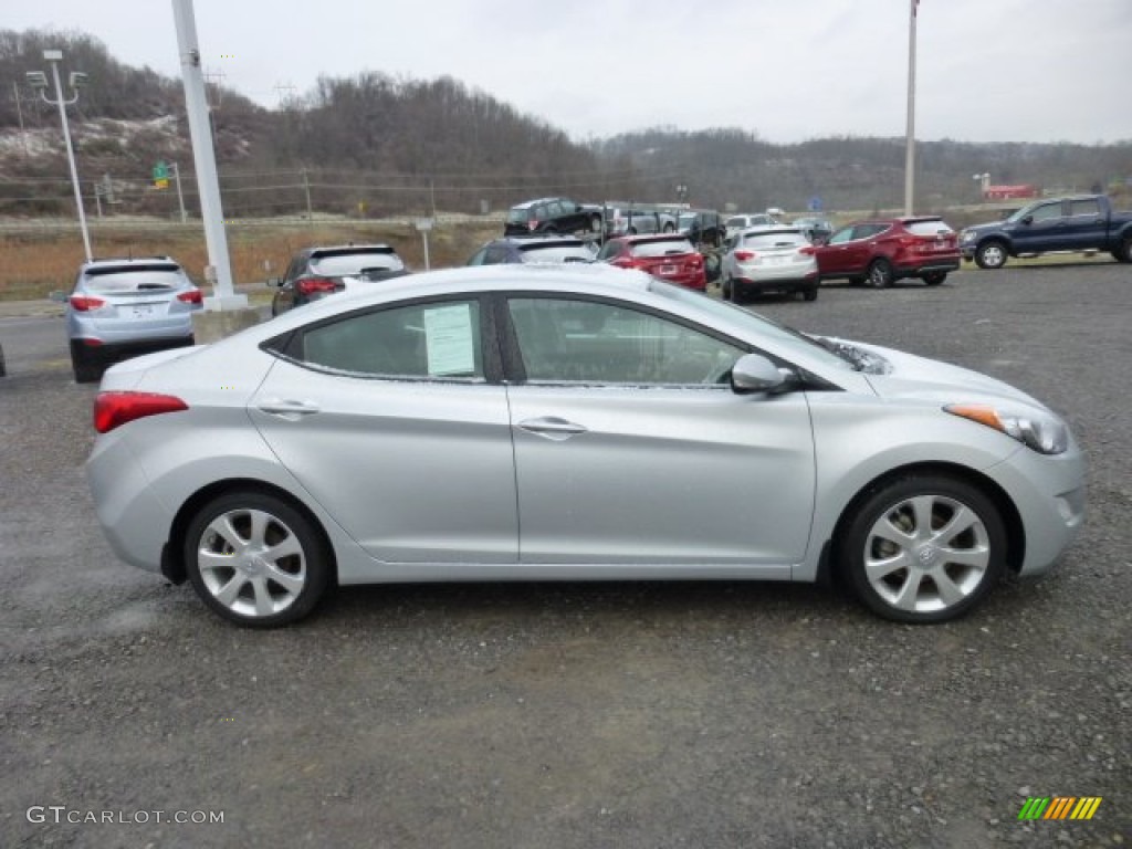 2012 Elantra Limited - Shimmering Silver / Gray photo #8