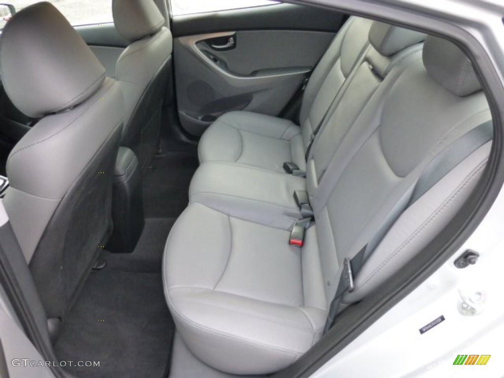 2012 Elantra Limited - Shimmering Silver / Gray photo #13
