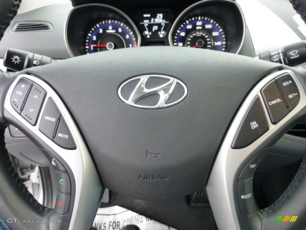 2012 Elantra Limited - Shimmering Silver / Gray photo #18