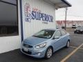 2013 Clearwater Blue Hyundai Accent GLS 4 Door  photo #1