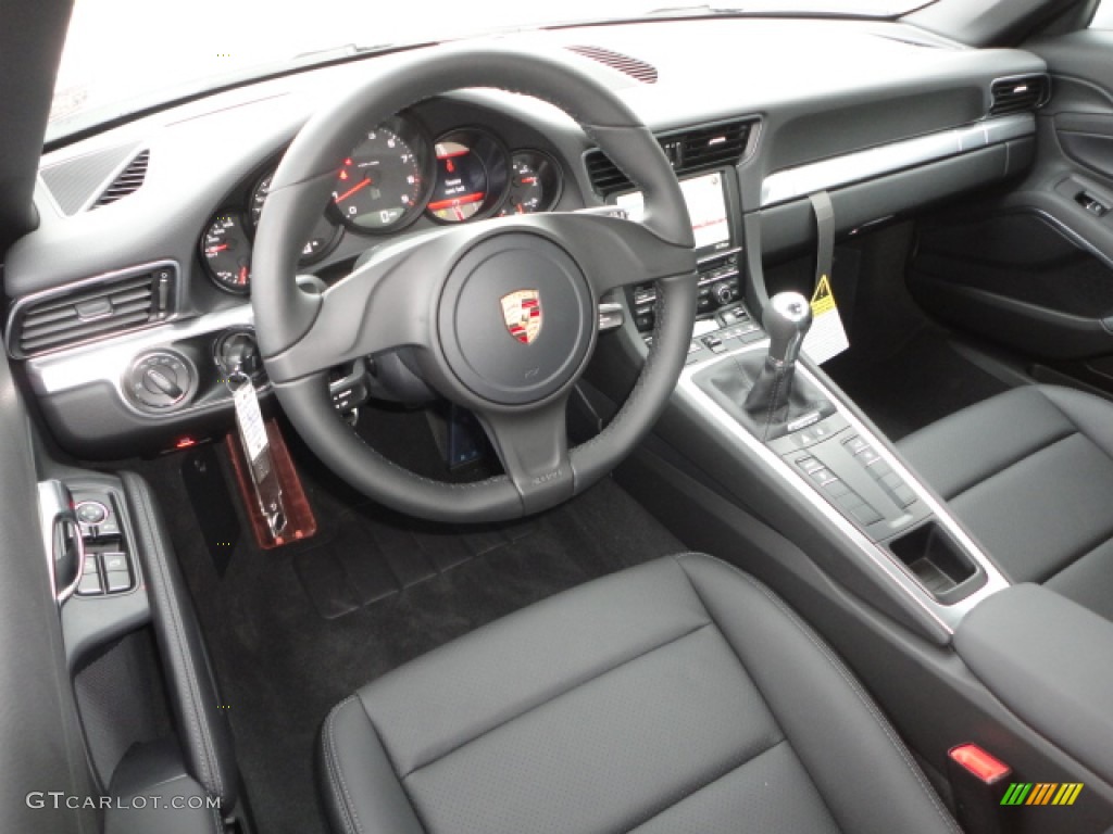 Black Interior 2013 Porsche 911 Carrera Coupe Photo #75255228
