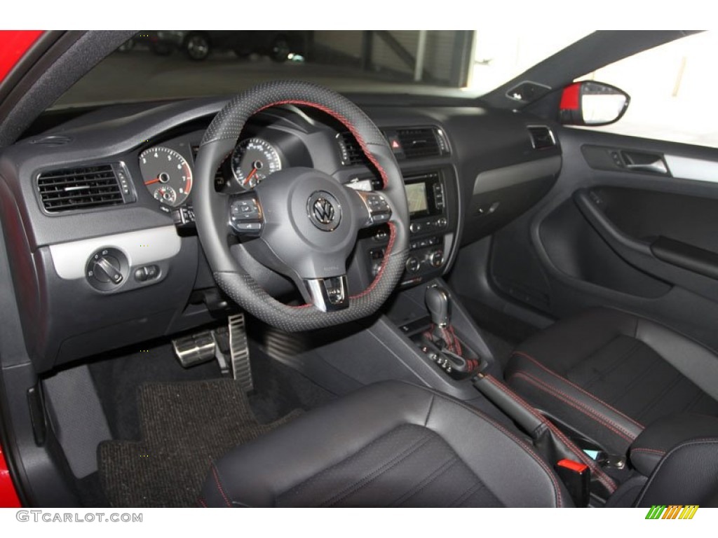 Titan Black Interior 2013 Volkswagen Jetta GLI Autobahn Photo #75256530