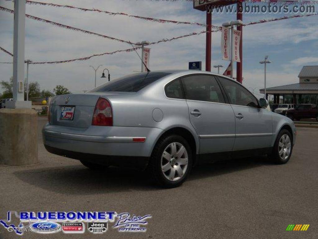 2005 Passat GLS 1.8T Sedan - Blue Silver Metallic / Grey photo #3