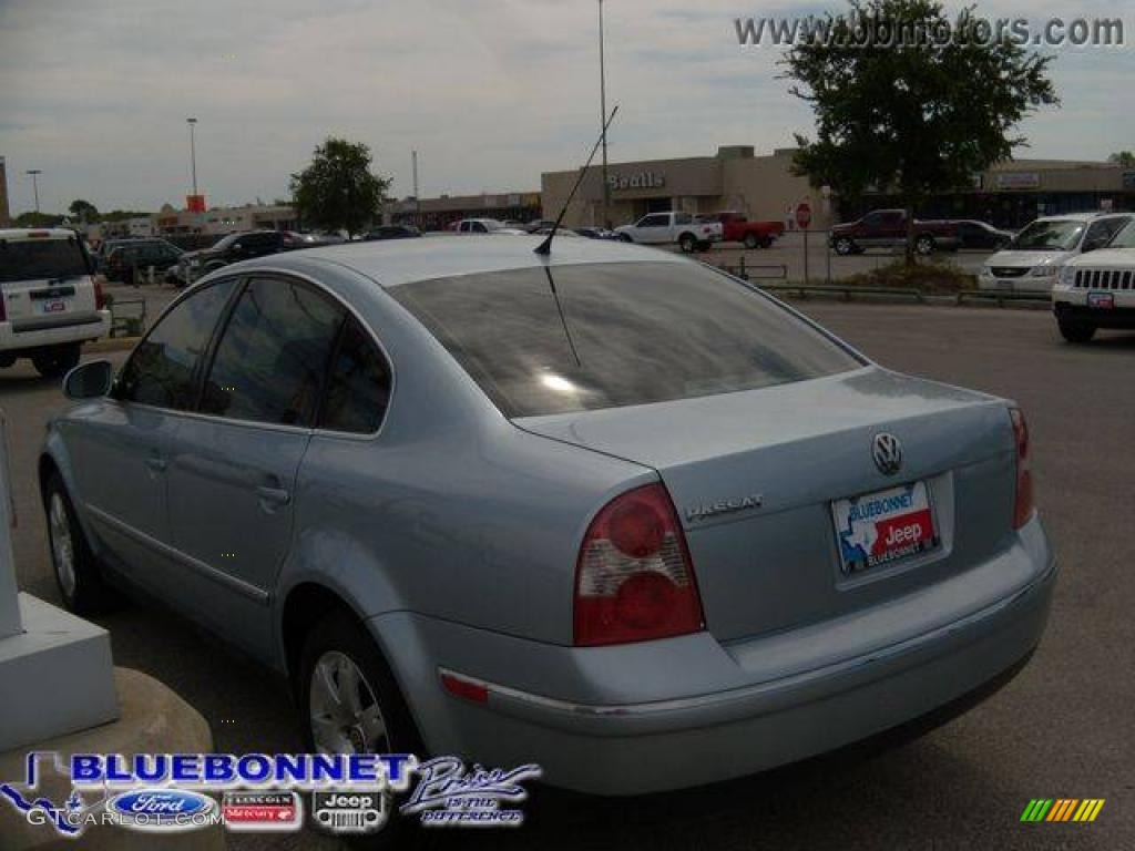 2005 Passat GLS 1.8T Sedan - Blue Silver Metallic / Grey photo #6