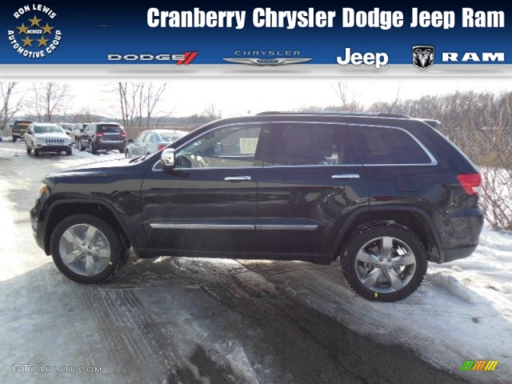 2013 Grand Cherokee Limited 4x4 - Black Forest Green Pearl / Black/Light Frost Beige photo #1