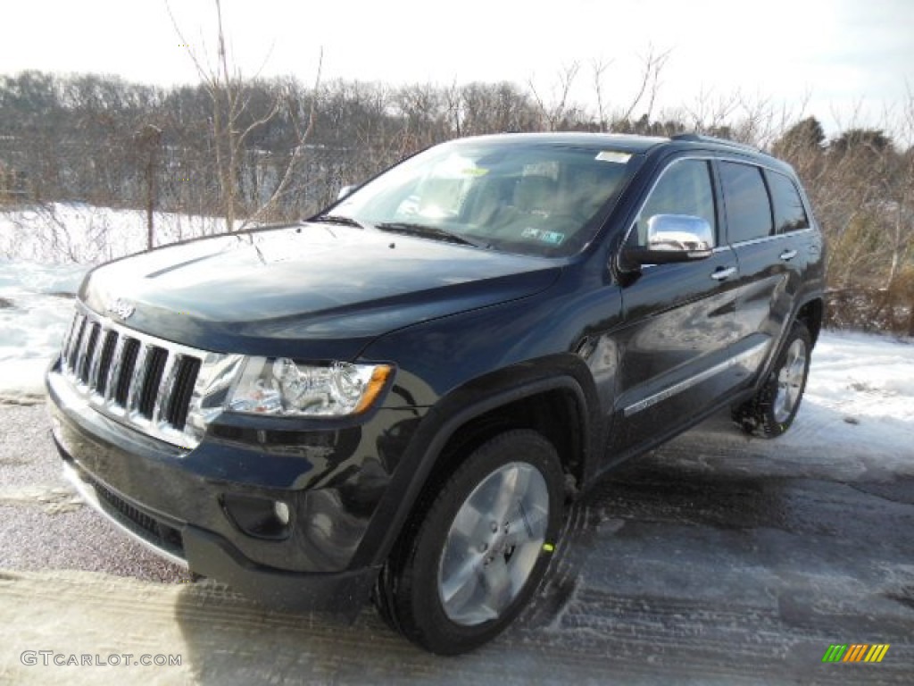 2013 Grand Cherokee Limited 4x4 - Black Forest Green Pearl / Black/Light Frost Beige photo #2